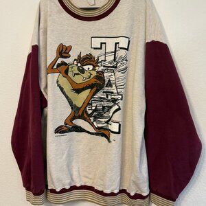 Vintage 90s Tazmania Warner Bros Sweatshirt Tazmania Crewneck Tazmania (XXL)